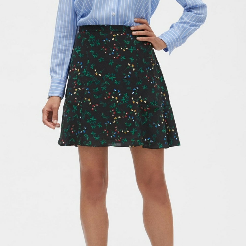 Floral Mini Skirt